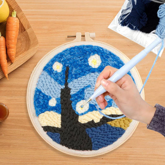 Kit de Punch needle -   ⌀ 20cm