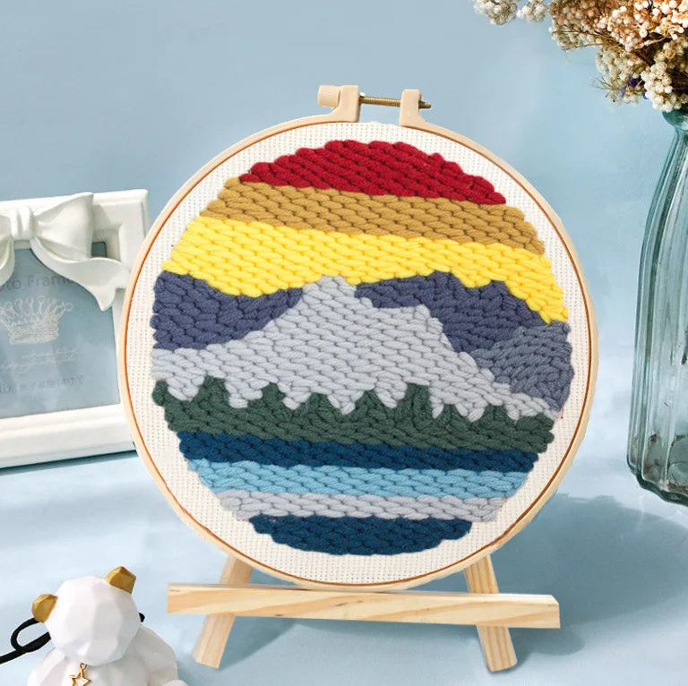 Kit de Punch needle -   ⌀ 20cm