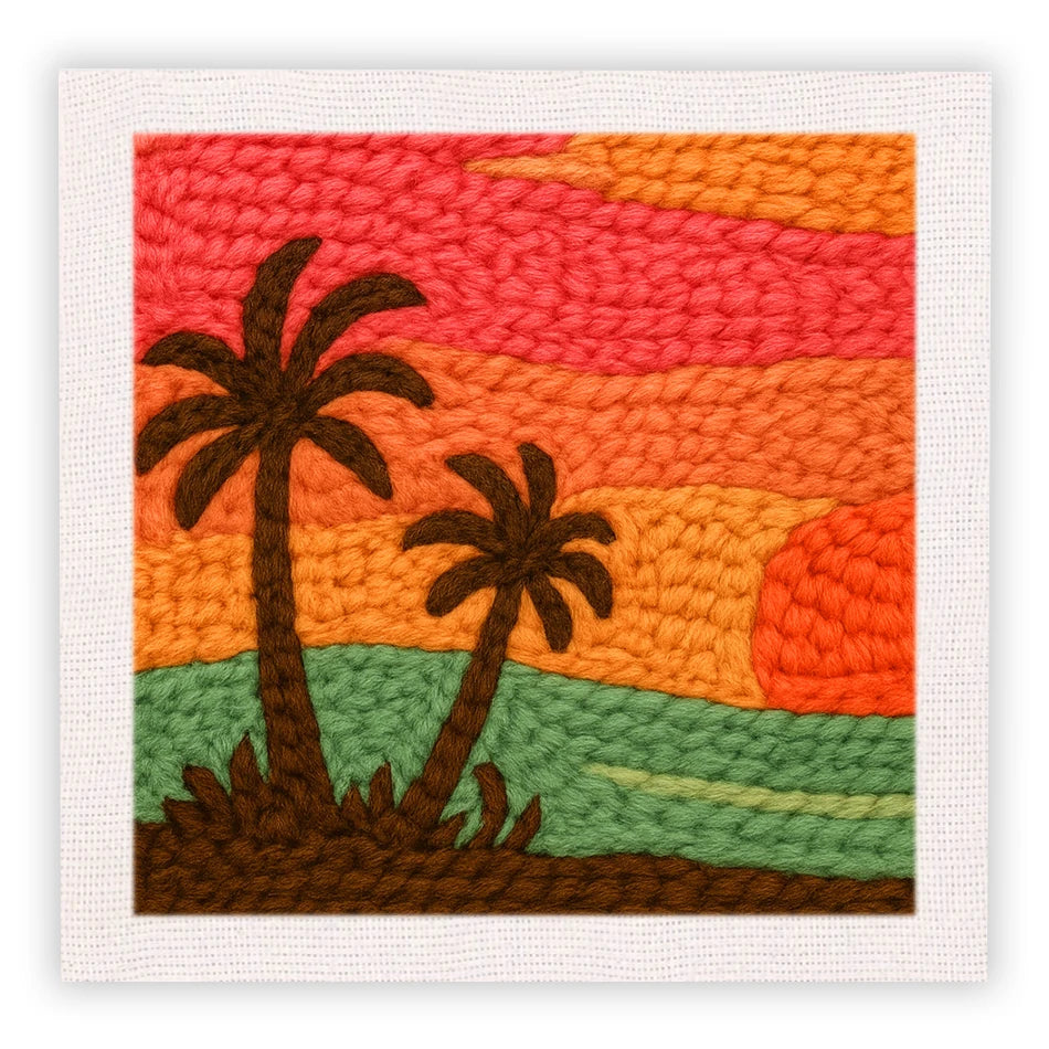 Kit de Punch needle - 25cm x 25cm